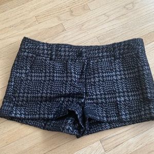 Metallic houndstooth express womens short sz 12